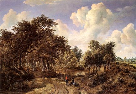 Meyndert Hobbema A Wooded Landscape