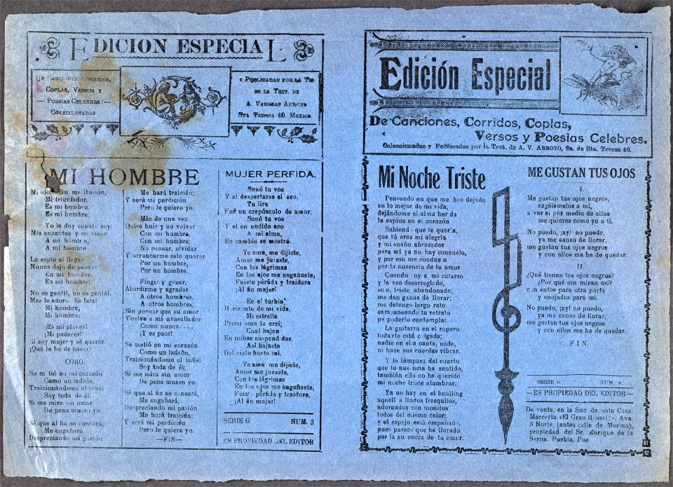 Mi hombre; and Mi noche triste LCCN99615923