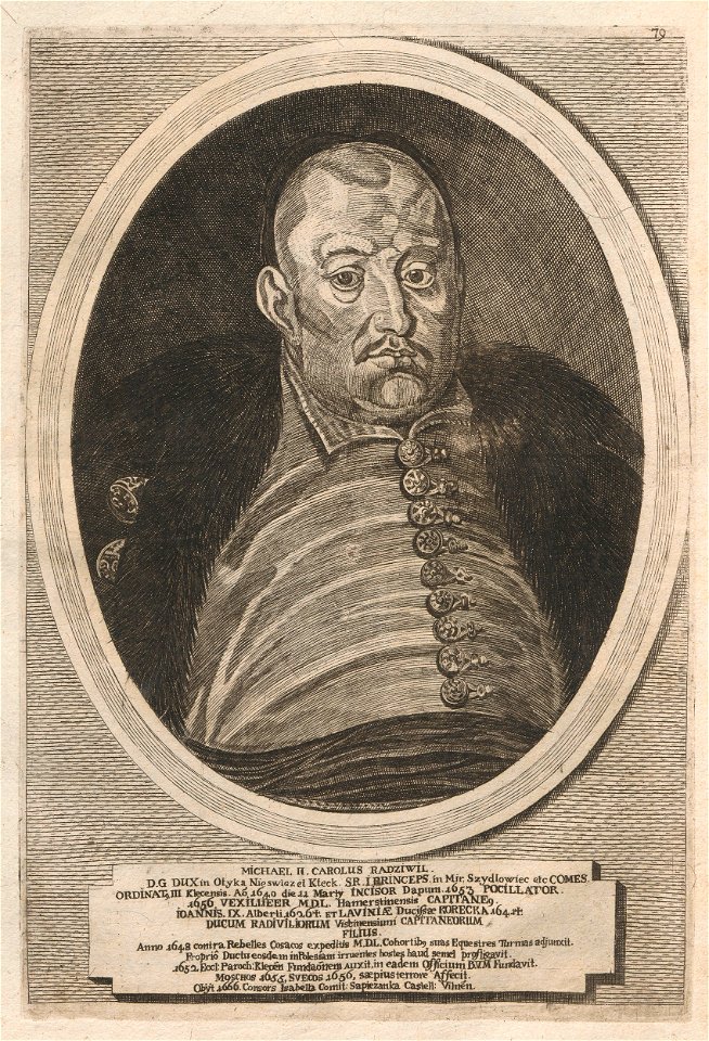 Michał Karal Radzivił. Міхал Караль Радзівіл (H. Lajbovič, 1758)