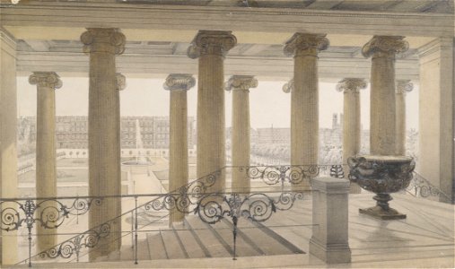 Michael Carl Gregorovius (attr) Blick vom Alten Museum auf den Lustgarten