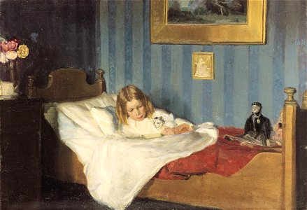 Michael Ancher, En-rekonvalescent, ca1890, 283, Skagenskunstmuseer. Free illustration for personal and commercial use.