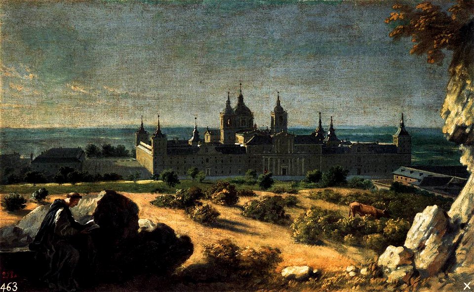 Michel-Ange Houasse - View of the Monastery of El Escorial - WGA11744