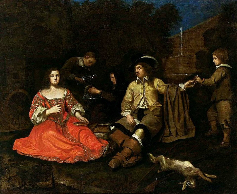 Michael Sweerts - A Hunting Company Resting - WGA22000