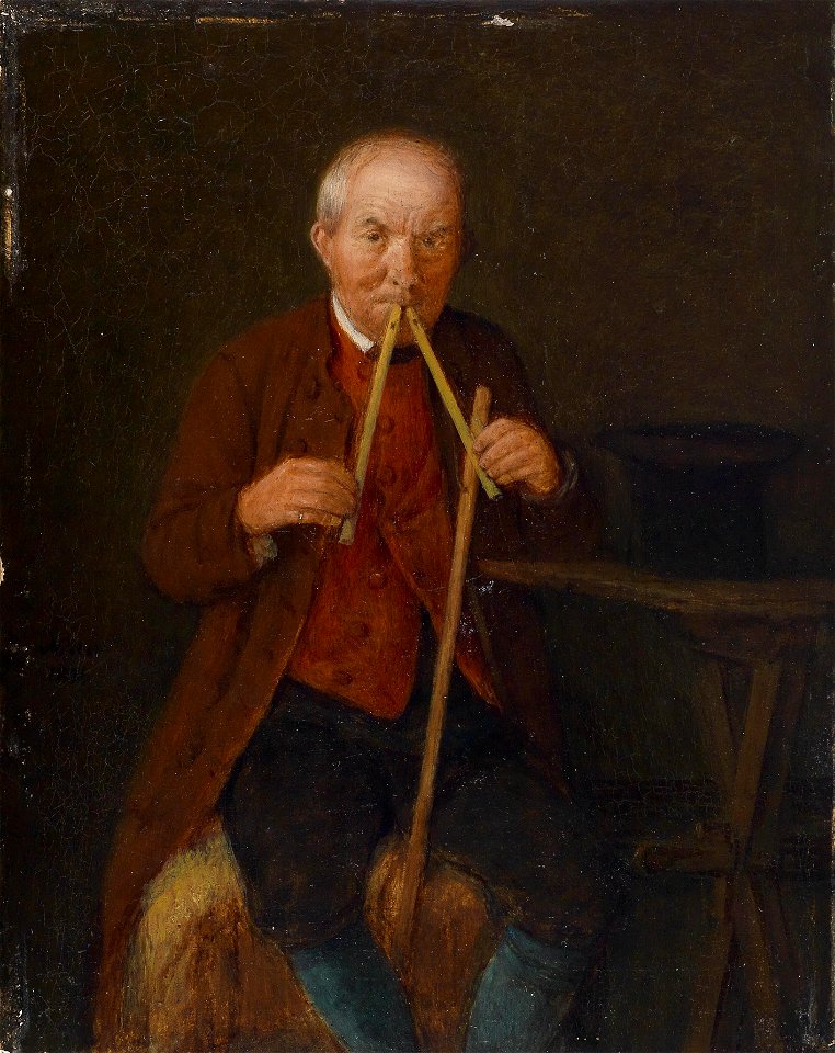 Michael Neder Der Flötenspieler 1871