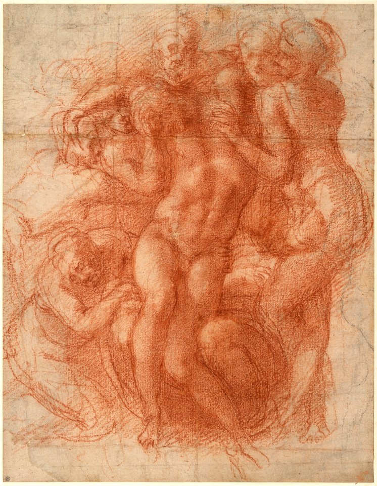 Michelangelo Buonarroti - Lamentation (recto), c. 1530 - Google Art Project