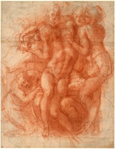 Michelangelo Buonarroti - Lamentation (recto), c. 1530 - Google Art Project