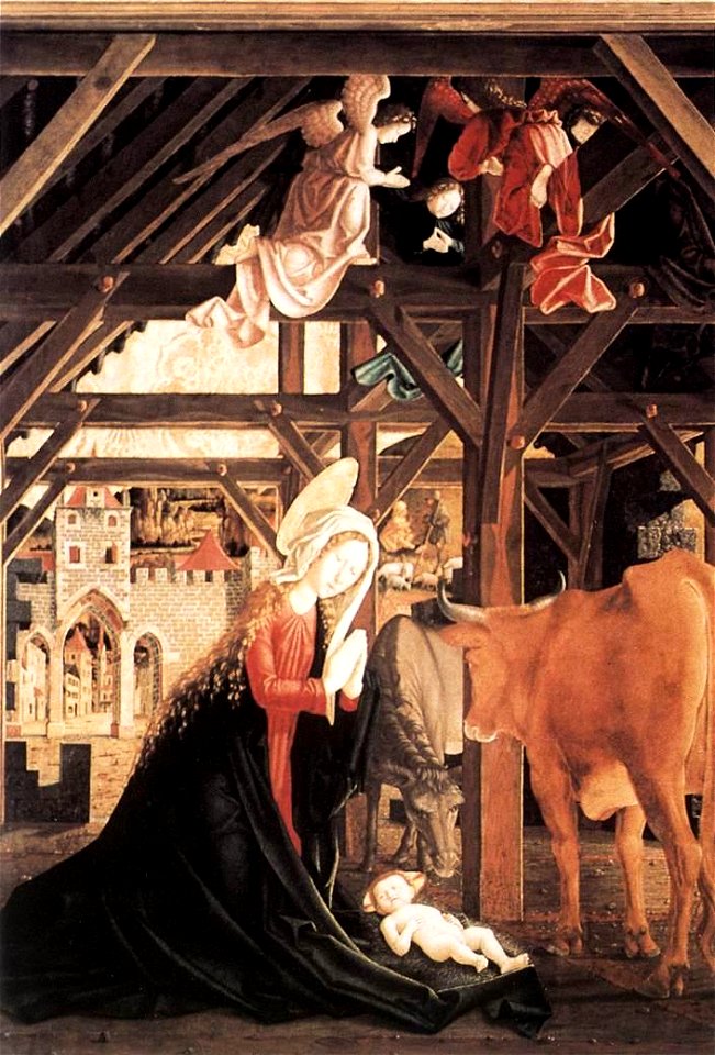 Michael Pacher - St Wolfgang Altarpiece - Nativity - WGA16821