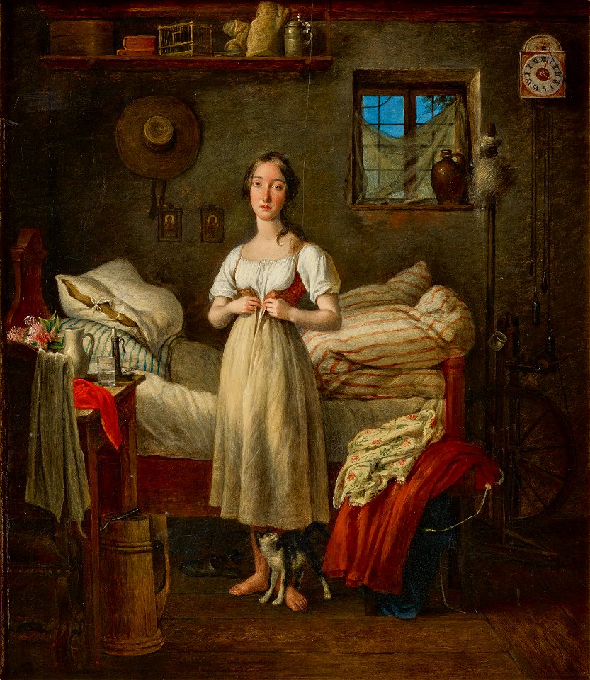 Michael Neder - Morgentoilette eines Mädchens - 5112 - Österreichische Galerie Belvedere