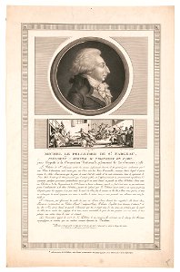 Michel Le Pelletier de St. Fargeau, président a mortier au parlement de Paris, puis député à la Convention Nationale, assassiné le 20 Janvier 1793 - Duplessi Bertaux inv. et del. ; LCCN2013646613
