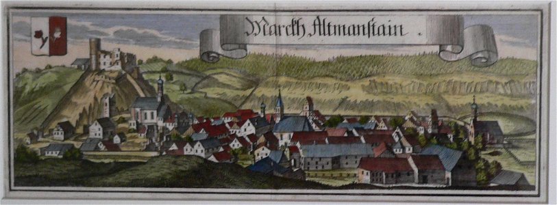 Michael Wening- Ansicht von Altmannstein
