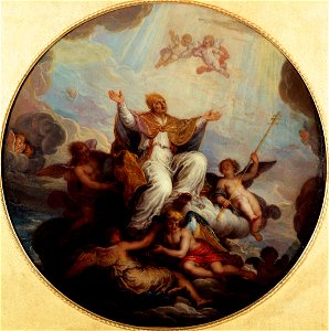 Michel Corneille - Saint Grégoire enlevé au ciel, esquisse pour la coupole de la chapelle Saint-Grégoire de l'église des Invalides - P2665 - Musée Carnavalet