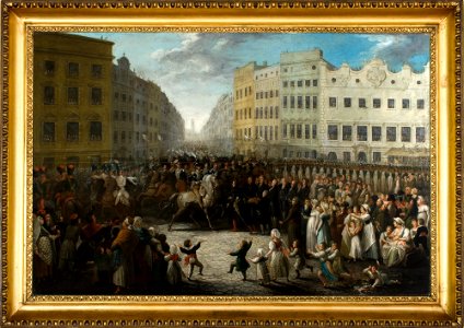 Michał Stachowicz - Prince Joseph Poniatowski Entering Krakow on 15 July 1809 - MNK II-a-48 - National Museum Kraków