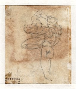 Michelangelo - Man ontvoert vrouw, A 024 verso