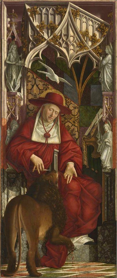 Michael Pacher - Kirchenväteraltar, Hl. Hieronymus - 2600 - Bavarian State Painting Collections