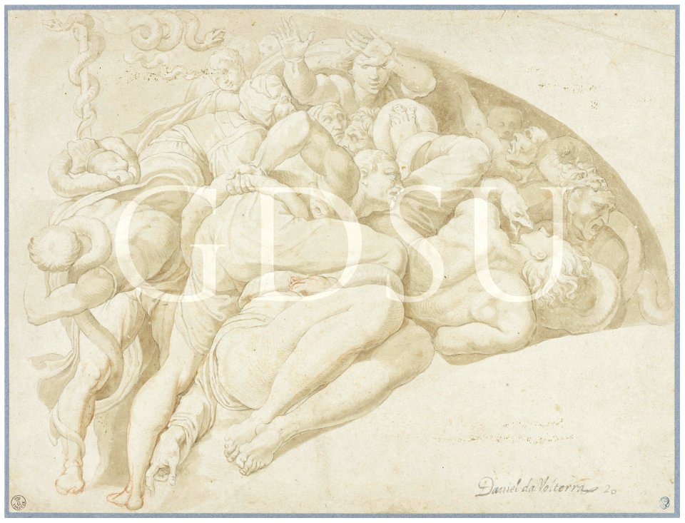 Michelangelo - inv. 191 S, Il serpente di bronzo - copia da
