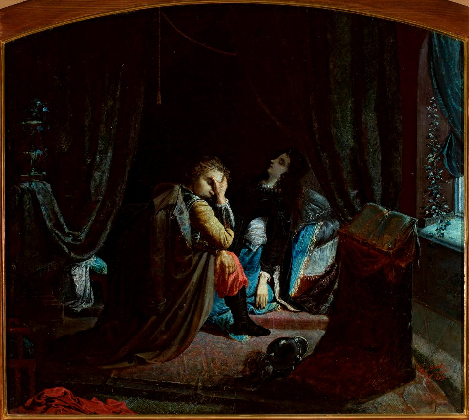Michał Godecki - Death of Maria, illustriation to the poem by A. Malczewski - MP 1931 MNW - National Museum in Warsaw