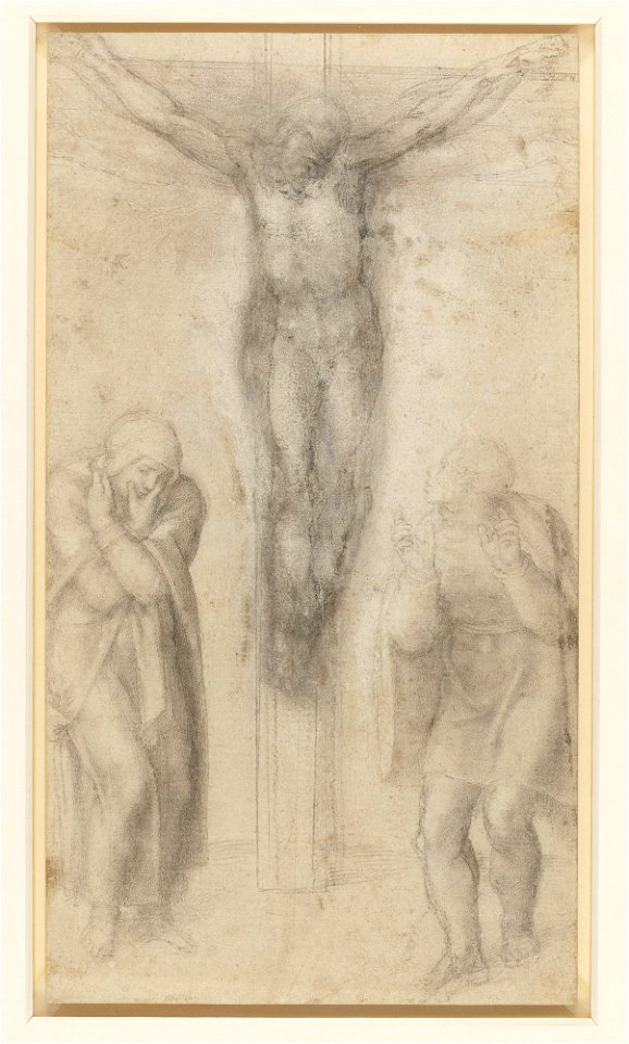 Michelangelo - Christ on the Cross between the Virgin and St John c. 1560-64, RCIN 912775