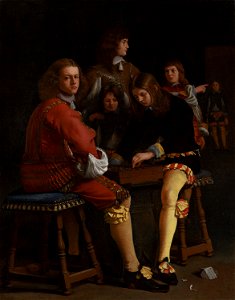 Michael Sweerts - Draughts Players - 1121 - Rijksmuseum. Free illustration for personal and commercial use.