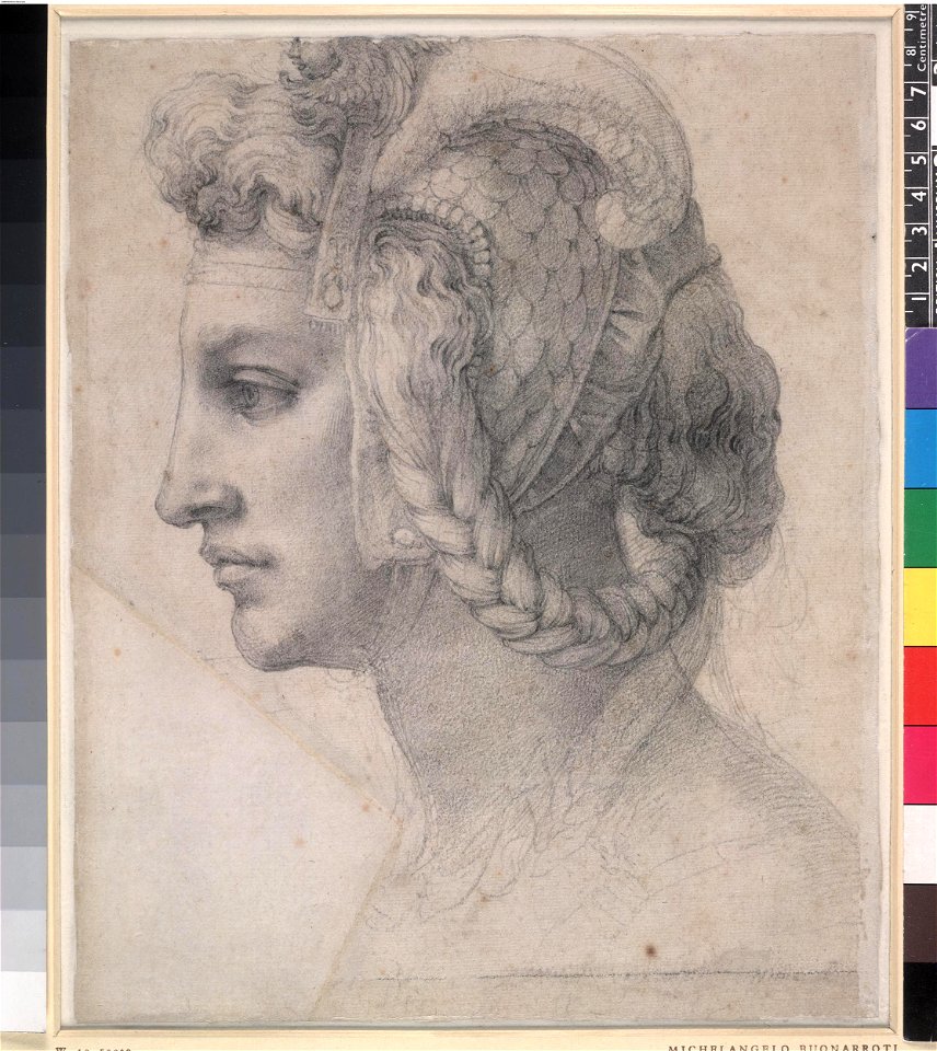 Michelangelo - Ideal head of a woman, 1895,0915.493
