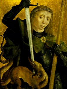 Michael Pacher (c.1435-1498) (circle of) - Saint George and the Dragon - 446802 - National Trust