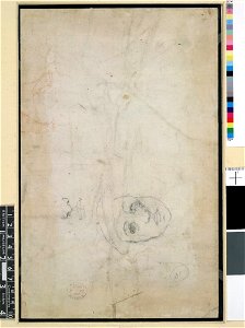 Michelangelo - Verso Head of a youth, a nose and mouth, 1859,0625.561