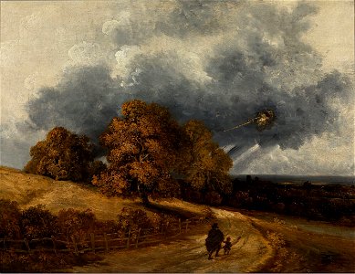 Georges Michel - Seinelandschap bij onweer - 2240 (OK) - Museum Boijmans Van Beuningen