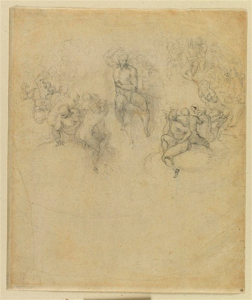 Michelangelo - Étude pour Le Jugement dernier, 1217-01-copie
