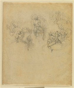 Michelangelo - Étude pour Le Jugement dernier, 1217-01-copie
