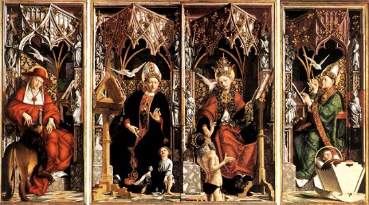 Michael Pacher - Altarpiece of the Church Fathers - WGA16810