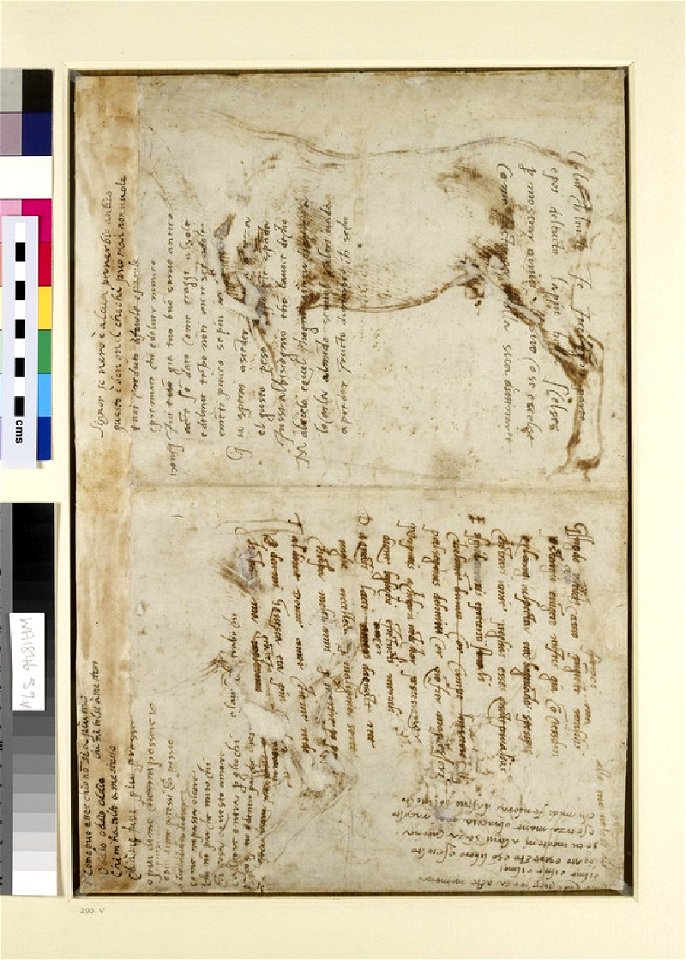 Michelangelo - Verso Five drafts of Poems, WA1846.39