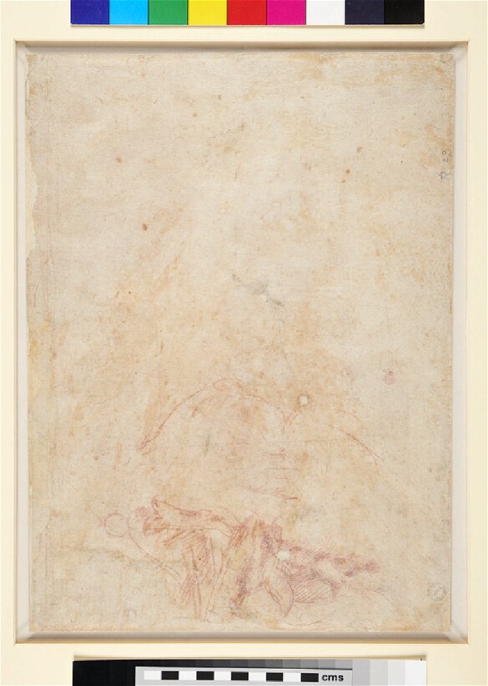 Michelangelo - Verso slight figure study, WA1846.64