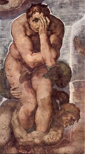 Michelangelo Buonarroti - The Last Judgment - detail 010