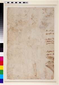 Michelangelo - Verso Various mutilated inscriptions, WA1846.72