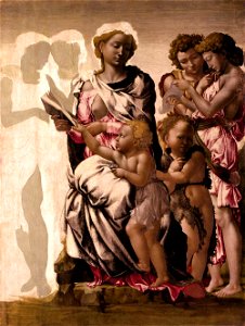Michelangelo Buonarroti - Virgin and Child with St John and Angels - WGA15228