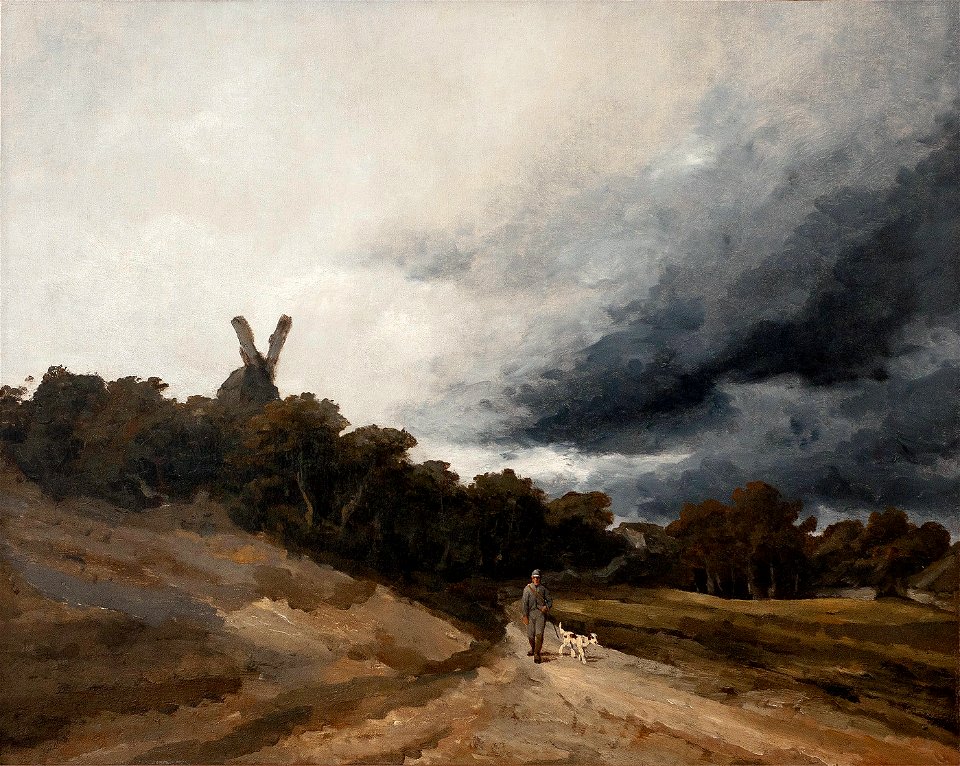 Georges Michel Paysage au chasseur