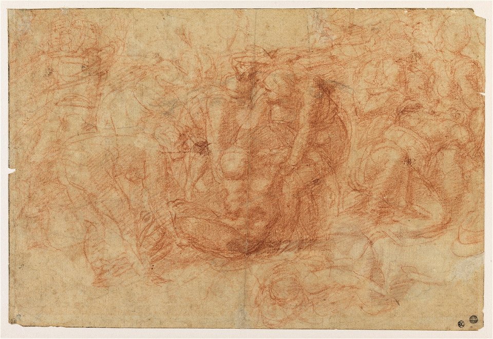 Michelangelo - Étude pour une mise au tombeau du Christ