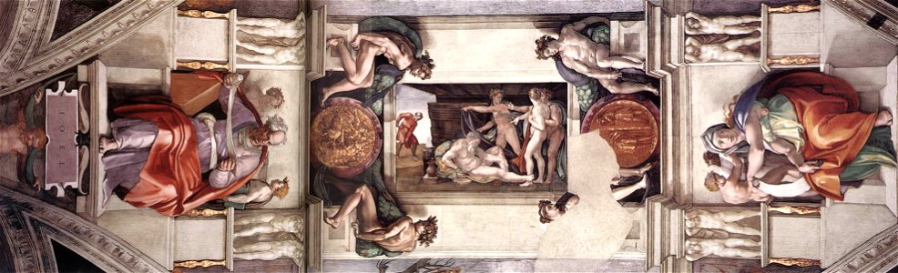 Michelangelo - Sistine chapel ceiling - bay 9