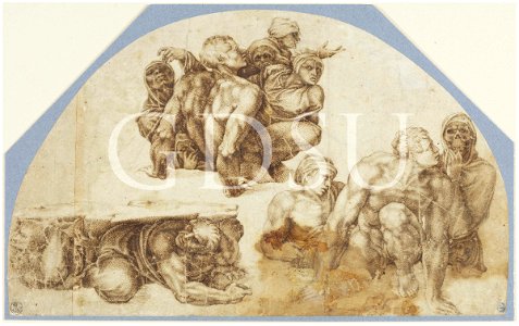 Michelangelo - inv. 193 S, La resurrezione dei morti - copia da