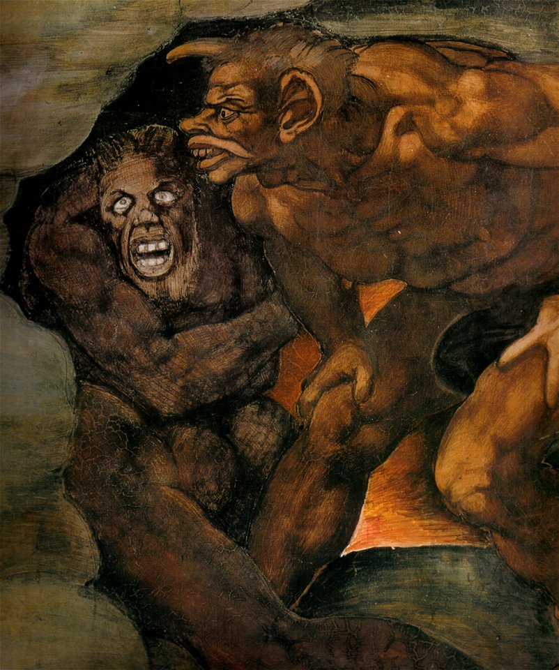 Michelangelo, giudizio universale, dettagli 28