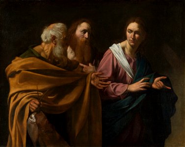 Michelangelo Merisi da Caravaggio (Milan 1571-Port' Ercole 1610) - The Calling of Saints Peter and Andrew - RCIN 402824 - Hampton Court Palace
