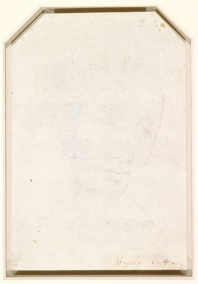 Michelangelo - Verso The head of a young woman c.1540, RCIN 912764