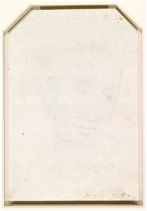 Michelangelo - Verso The head of a young woman c.1540, RCIN 912764