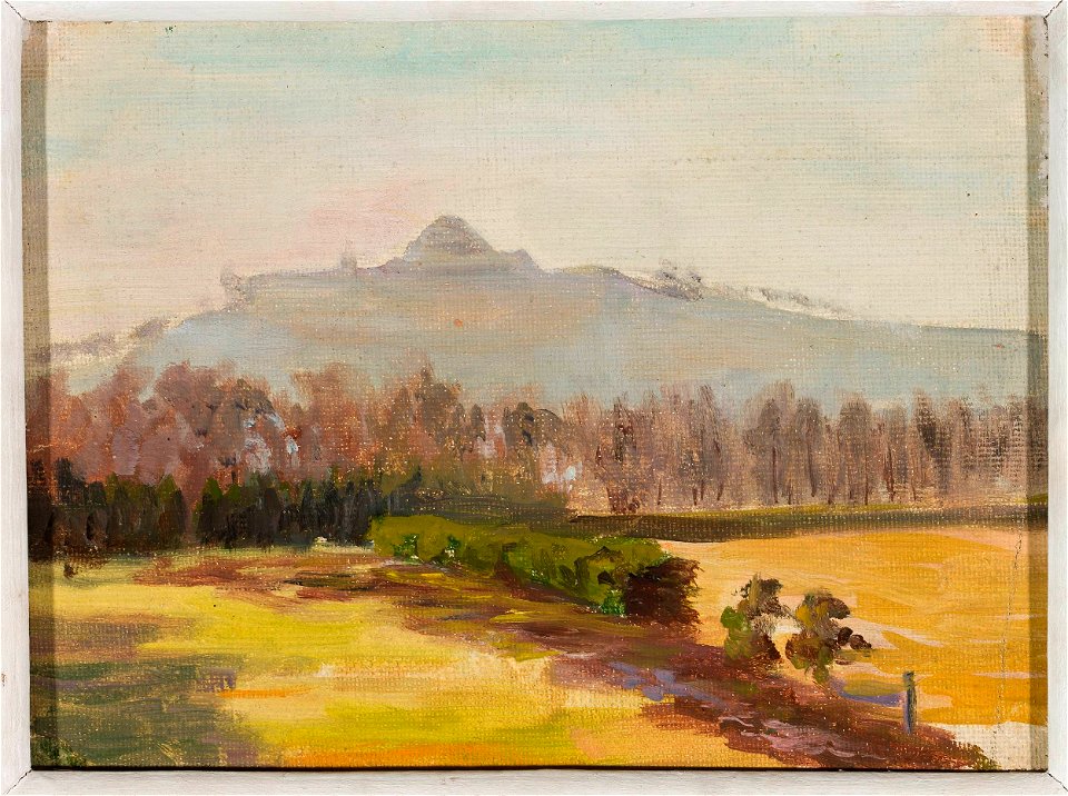 Michał Rouba - Landscape with a view of the Kościuszko Mound - MPW 3052 MNW - National Museum in Warsaw