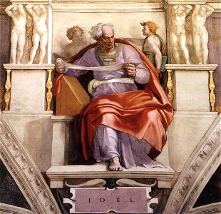 Michelangelo, profeti, Joel 01