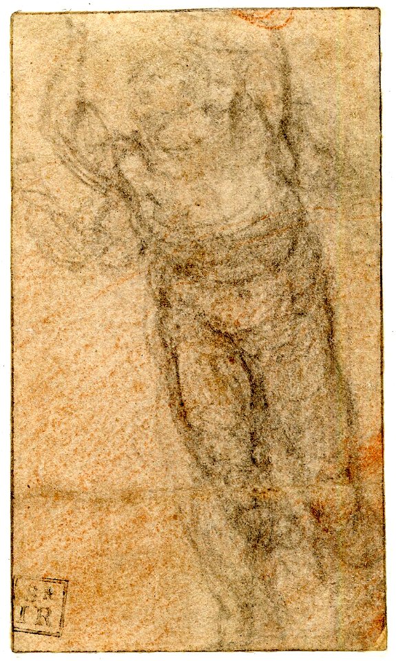 Michelangelo - A nude man in violent motion, 1885,0509.1893