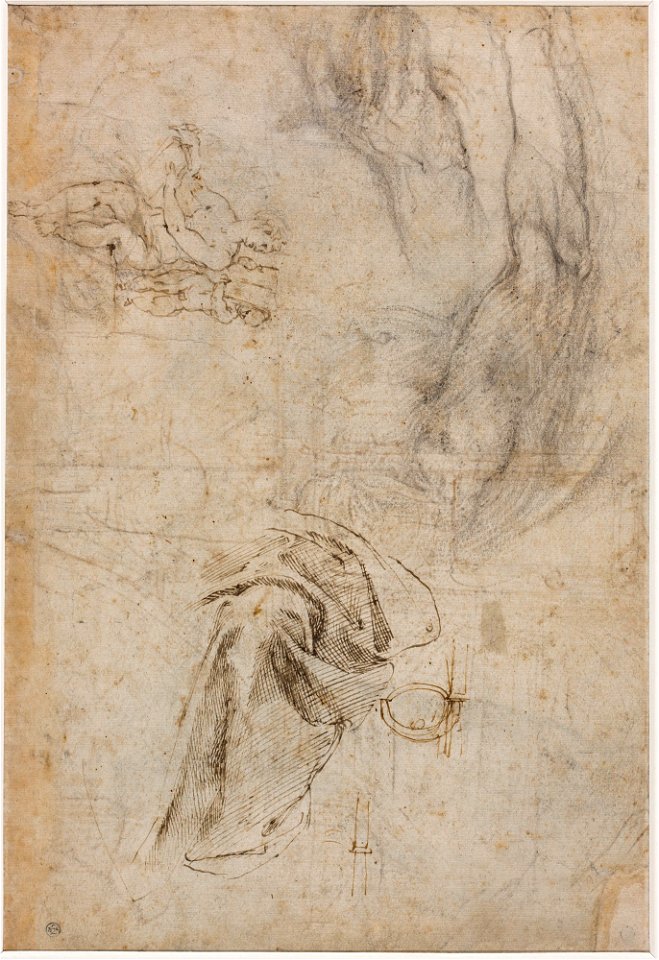 Michelangelo - Scheme for the Decoration of the Ceiling of the Sistine Chapel, ca. 1508, 27.2.B