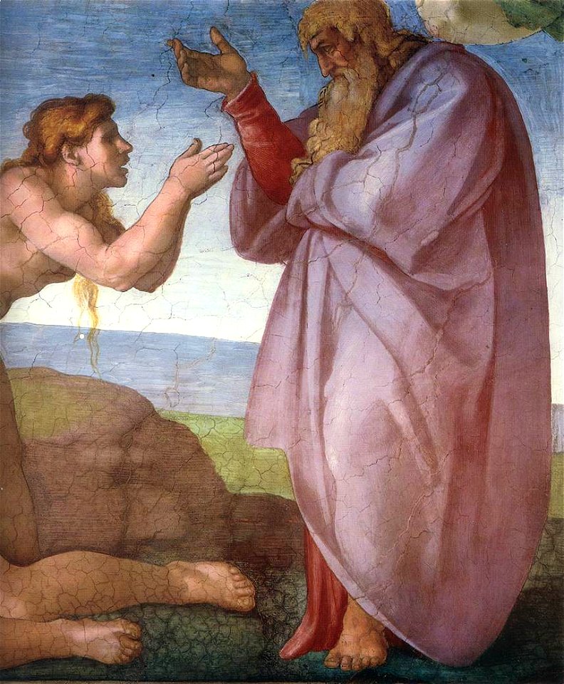 Michelangelo, Creation of Eve 03