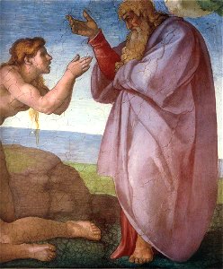 Michelangelo, Creation of Eve 03