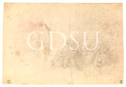 Michelangelo - inv. 170 S, Studi di figure per il 'Giudizio Universale'