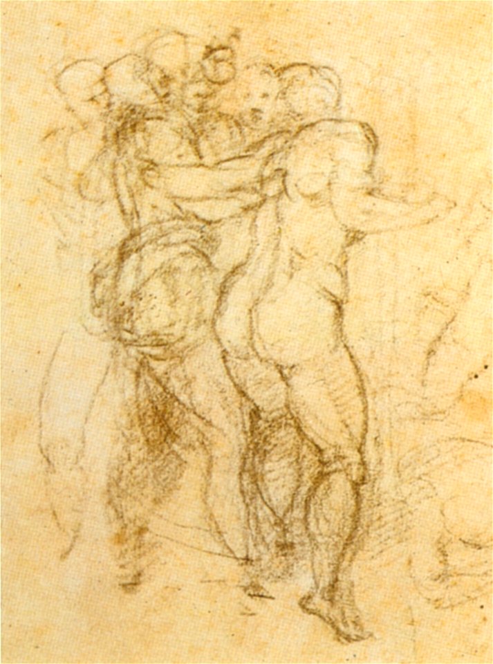 Michelangelo, studio per il giudizio universale, musee bonnat, bayonne